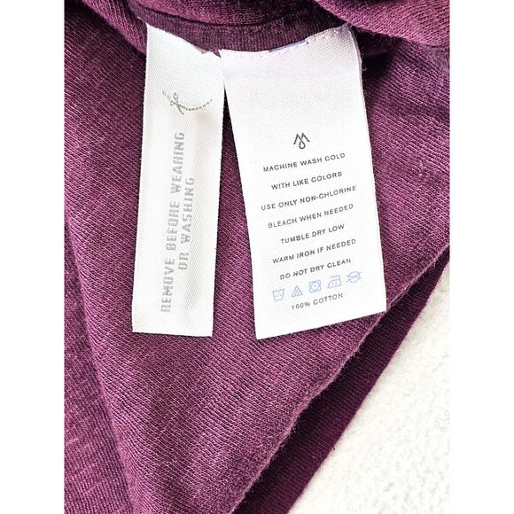 Martin + Osa Mens XL Burgundy Zip-Up Hoodie Cotton Blend - Picture 6 of 9